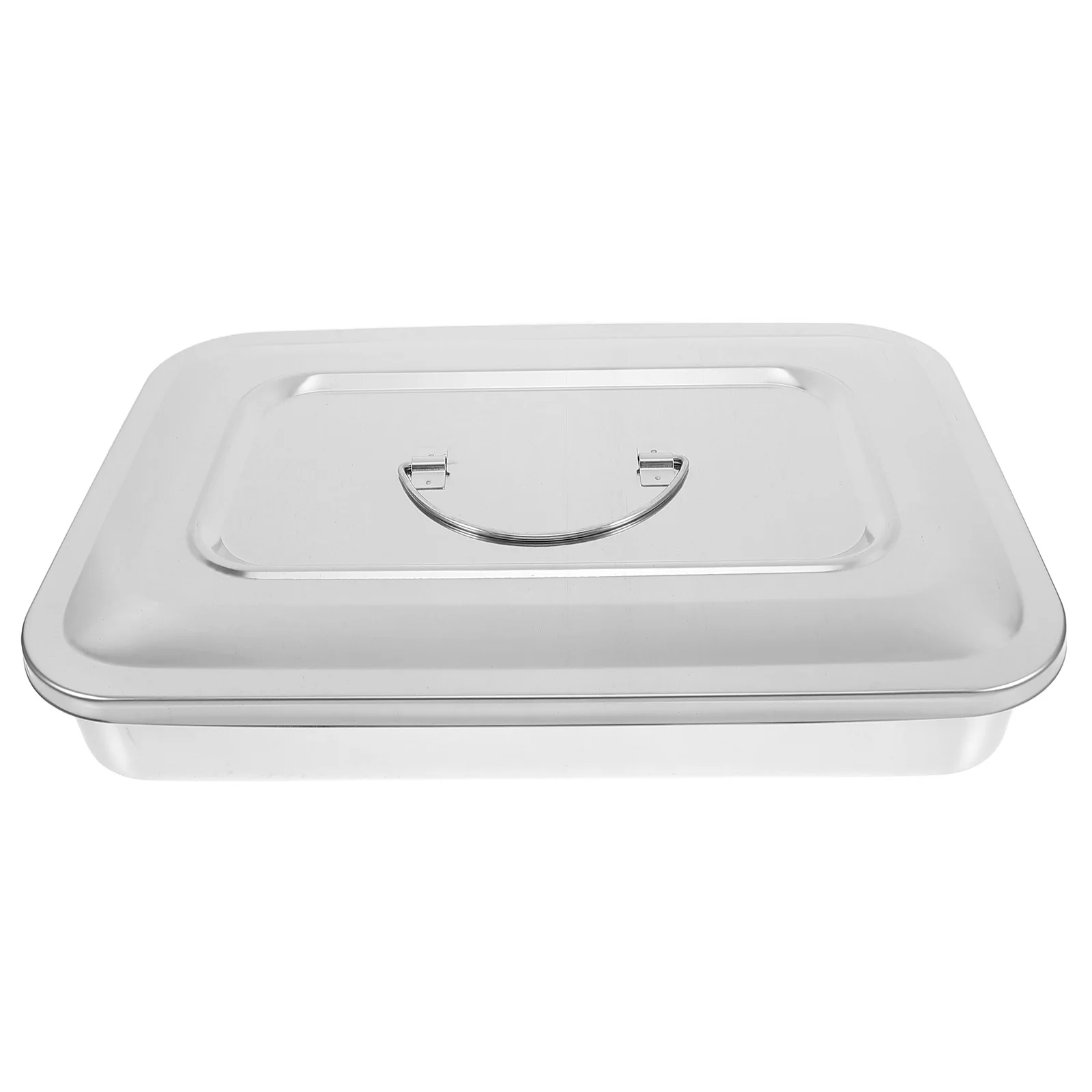 

Medical Disinfection 115 Inch Stainless Steel Disinfection Box Storage Cases Rectangular Boxes Lid Storage Container Hospital