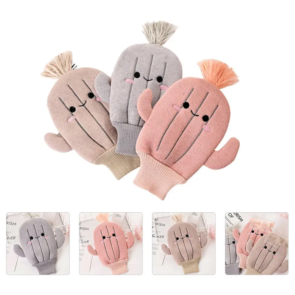 

Набор из 3 мочалок-рукавиц для купания младенцев: эластичные, с сильным впитыванием, для обильной пены, в форме кактуса, для новорожденных и младенцев