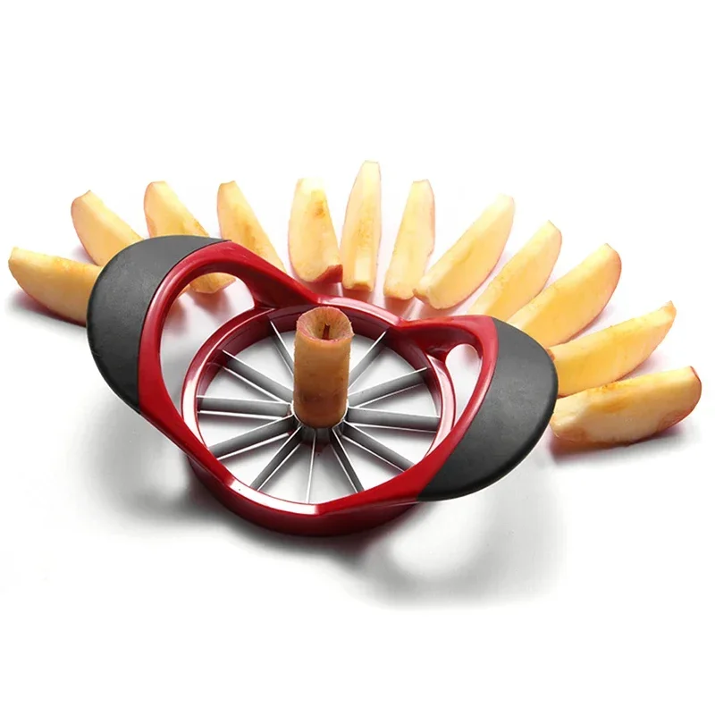

Apple Slicer Upgraded Version 12-Blade Large Apple Corer, Stainless Steel Ultra-Sharp Apple Cutter for Women Christmas