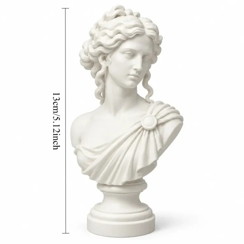 Aphrodite Goddess Bust Statue, Bookshelf Decor, Halloween Gift, Minimalist Boho Dark Academia Ornament