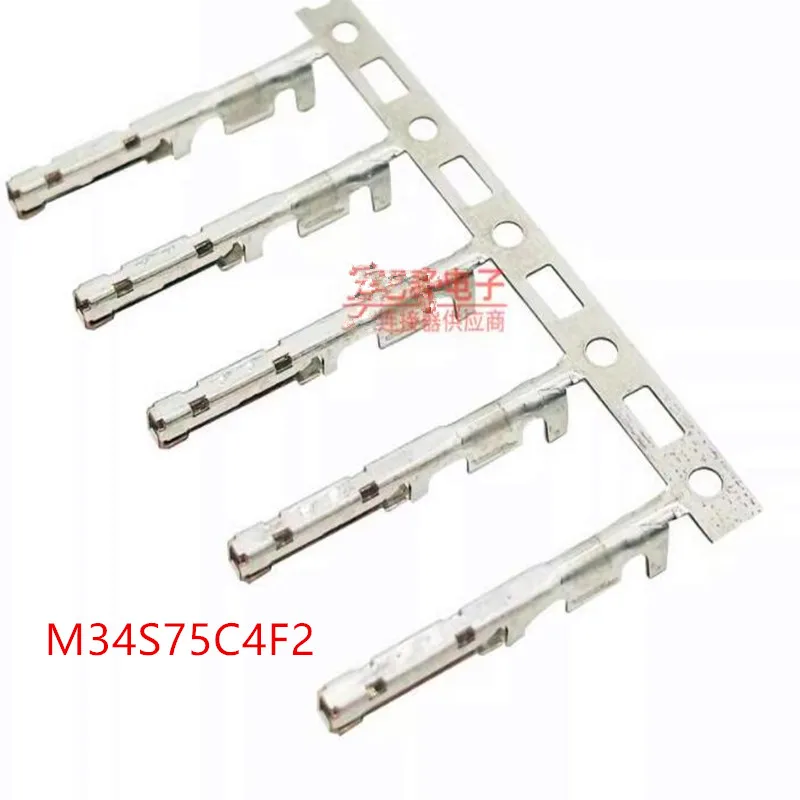 

100pcs/lot jae original car connector M34S75C4F2 supporting MX34 series terminal pin 100 start