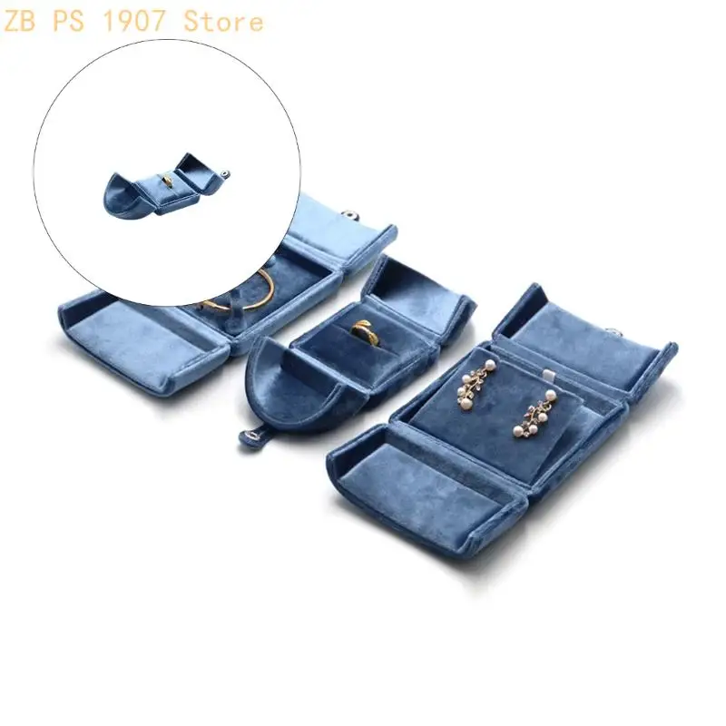 Compact Portable Organizers Great for Women Storage Earrings Necklaces Rings 55KA