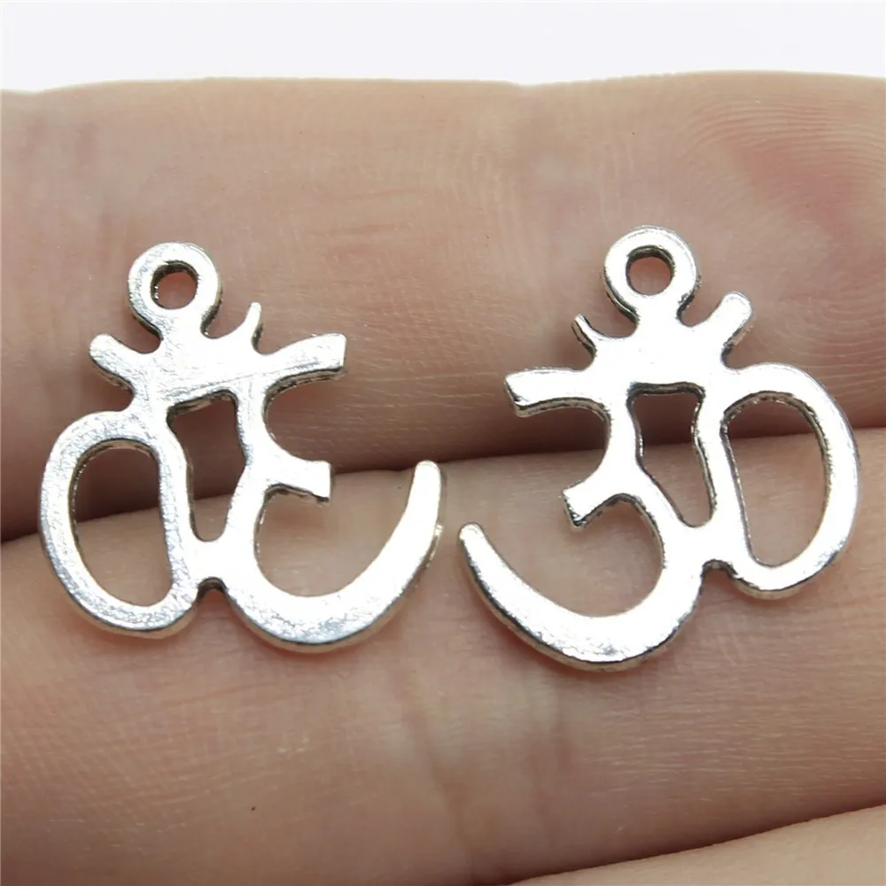 20pcs OM Charms Beads for DIY Jewelry Making