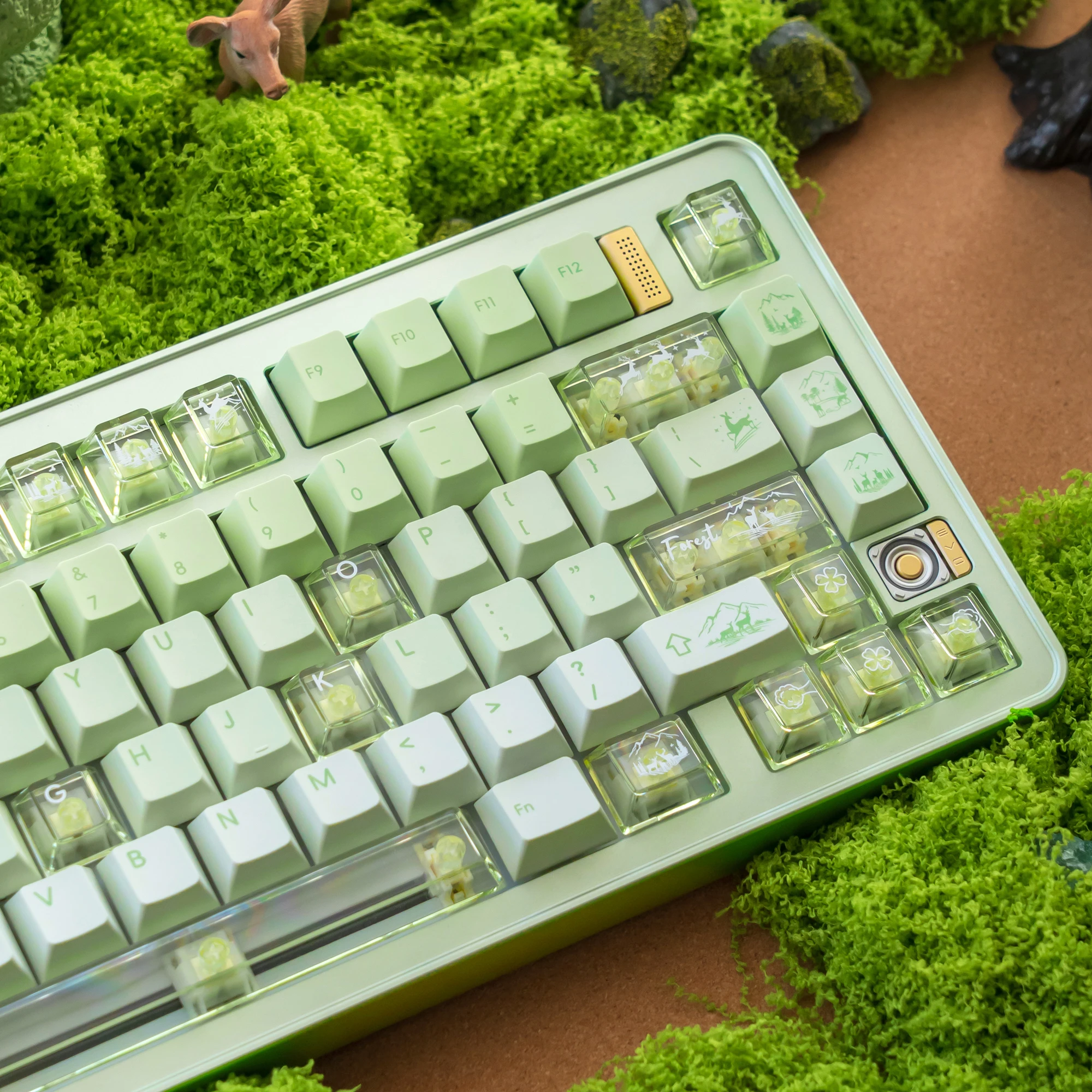

Светло-зеленые колпачки для клавиш «Luye Senyu» Pbt Pc Keycaps Cherry 146 + 115 Key Alice Layout/Iso Keyboard Индивидуальные колпачки для клавиш