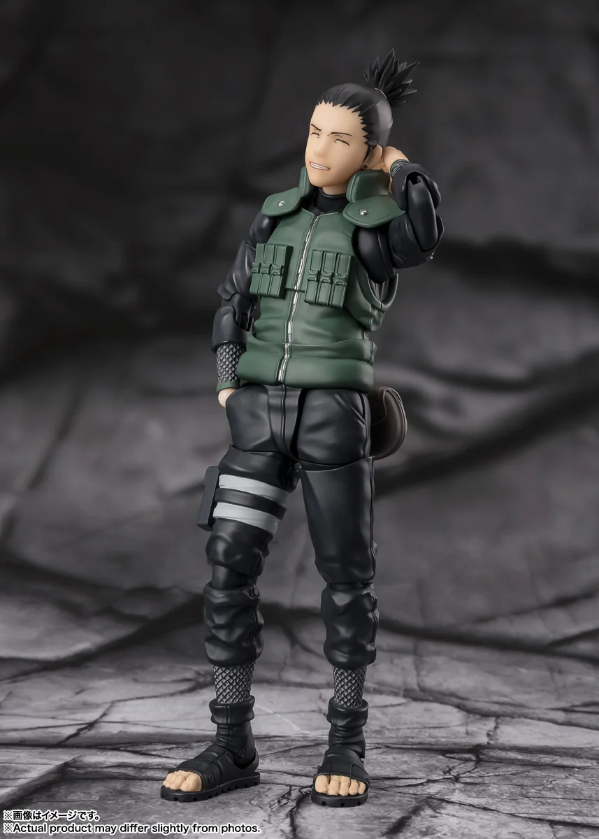 100% Original Bandai Naruto Shippuden S.H.Figuarts SHF Shikamaru Nara Brilliant Strategist Action Figures Model Toys