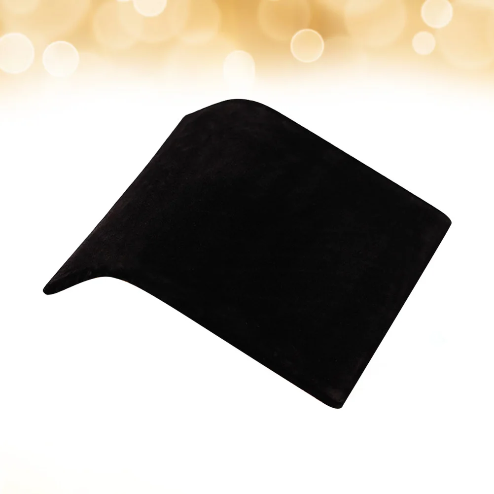 حامل عرض مبطن على شكل قلادة من الألياف السوداء حامل منظم مجوهرات لعرض قلادة وسوار وقلادة #3