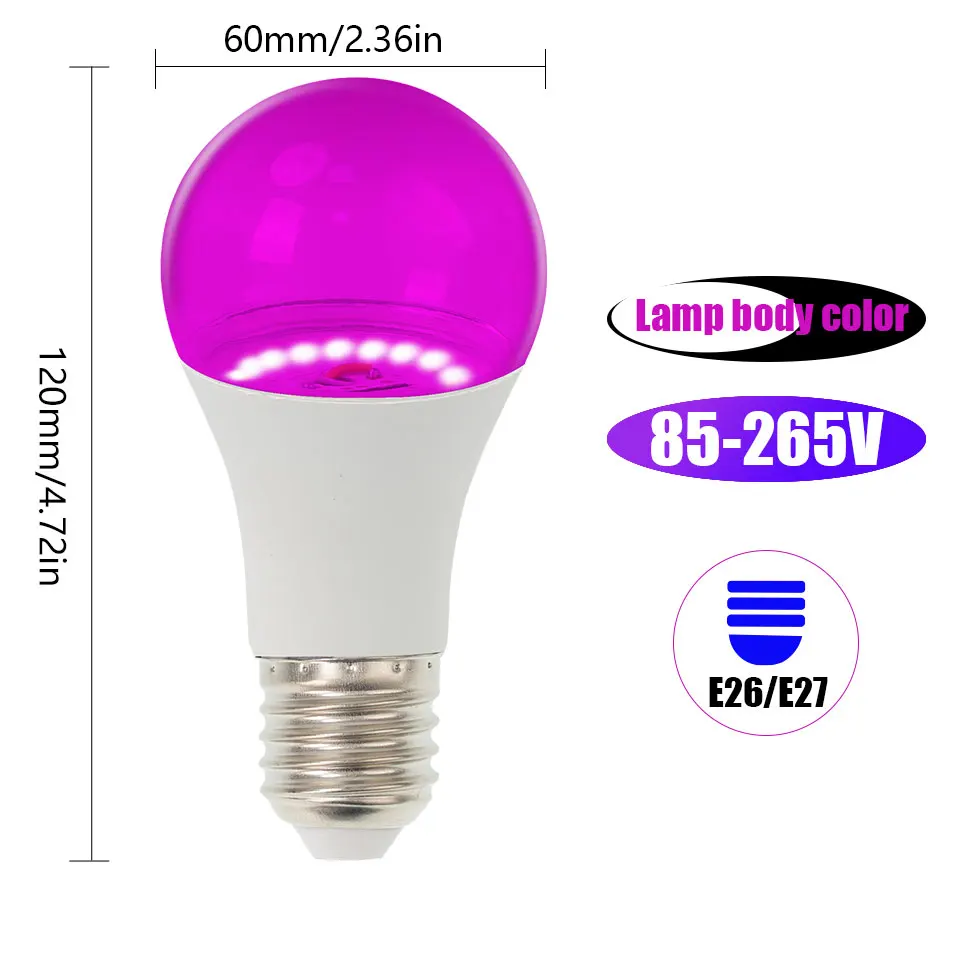 E26 E27 LED Grow Light 85-265V Full Spectrum Phyto Lamp Led Hydroponics Plant Bulb Growth Light Tent Greenhouse Vegs Cultivo Lam