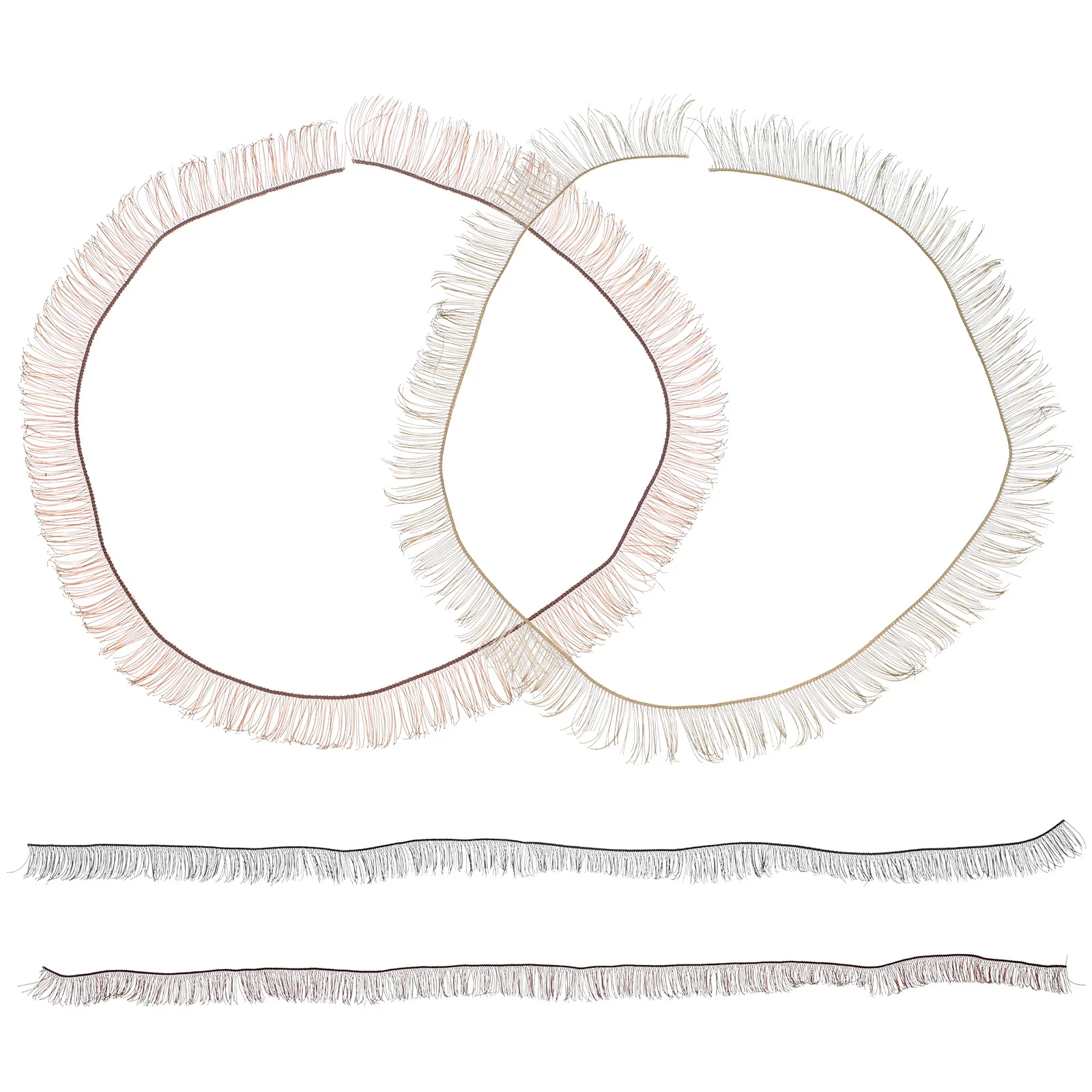 

4pcs Eyelashes Fake Eyelashes For Diy Craft False Lashes Pack Artificial Simulated Eyelash Accessories Decorative Lashes