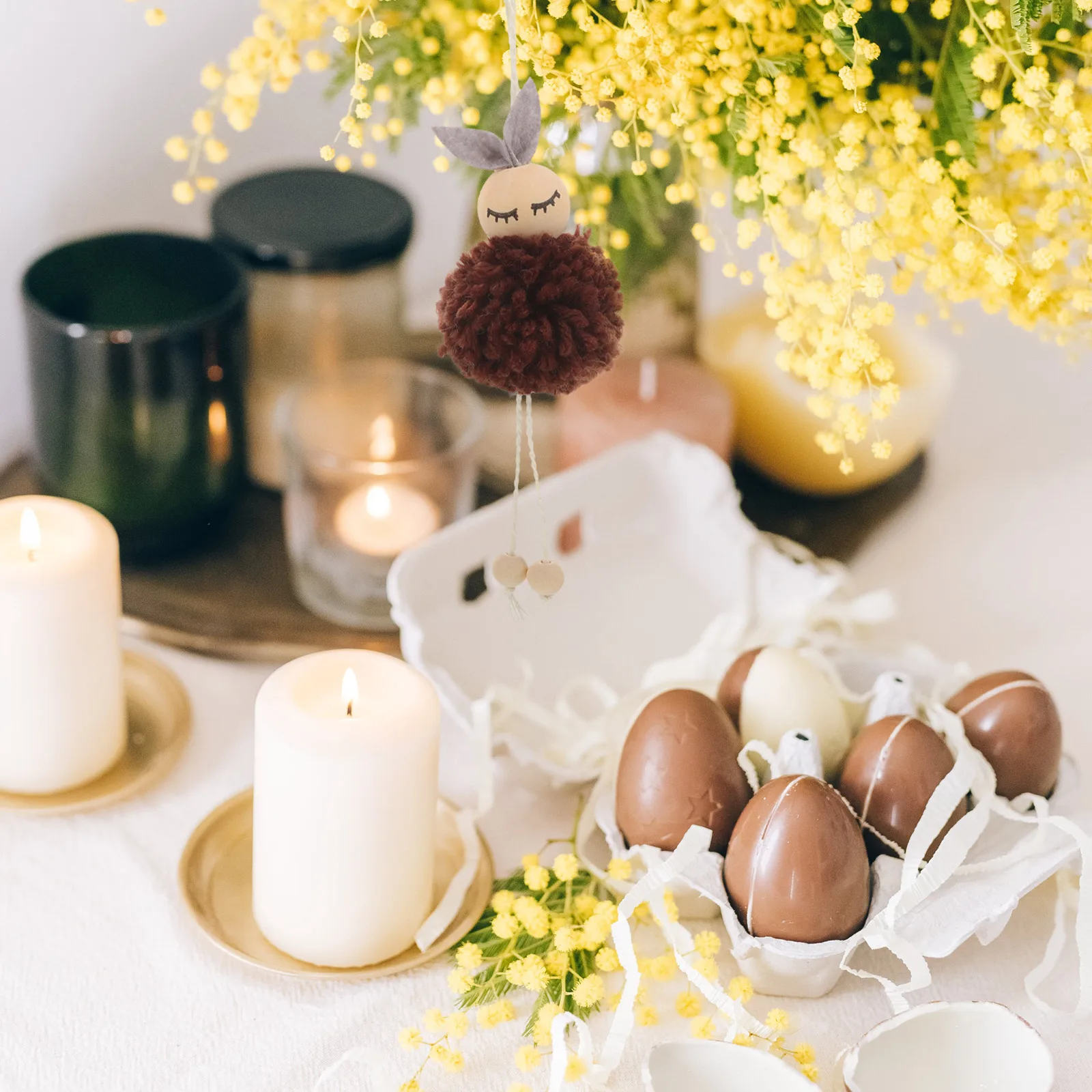 

Easter Hanging Bunny Decoration Versatile Use Safe Material Fine Craftsmanship Suspend Tree Scene Layout Props Festival