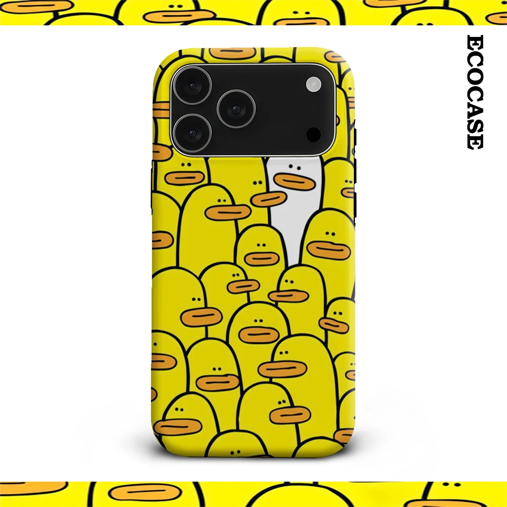 Yellow Ducks & White One IPhone 17 Must-Haves Handyhülle für IPhone 17 16 15 14 13 12 11 Pro Max Plus Doppelschichtige Rückseite
