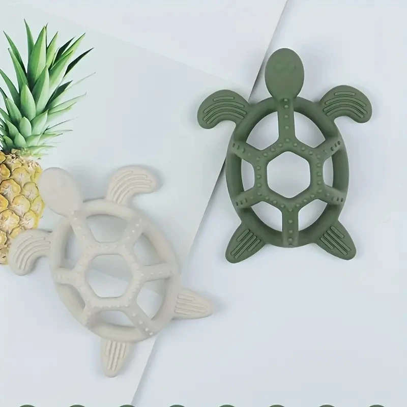 Baby Teething Toys, Turtle Infant Chew Toys, Silicone, BPA Free, BPA Free, 3M + Baby Teething Relief