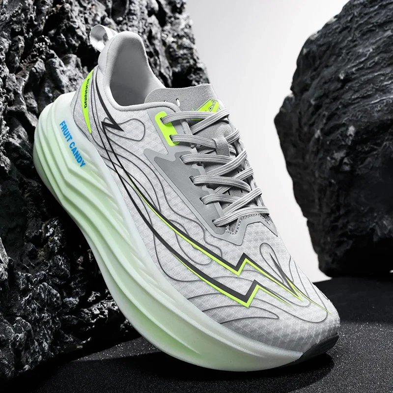 

Men Running Shoes BreathableCouple Luxury shoes Outdoor Jogging Cushioning Non-Slip Trainer Race Sneakers Mesh Off-road Shoes