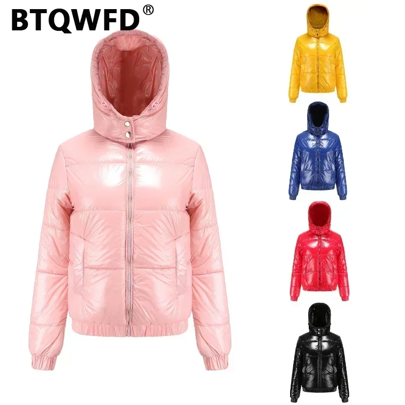 

BTQWFD Woman Parkas Female Clothing Coats Autumn Winter Jackets 2024 New Thick Windproof Hat Hooded With Pocket Fashion Outwear