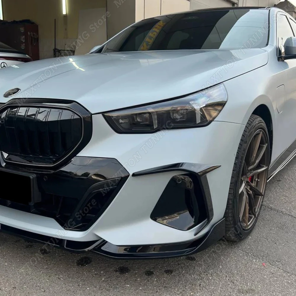 2er-Set Frontstoßstangen-Seiten-Spoiler Windmesser Canards Lufteinlassabdeckung Bodykits für BMW 5er G60 G61 M Sport 2023 2024 2025 2026 – Detail 4