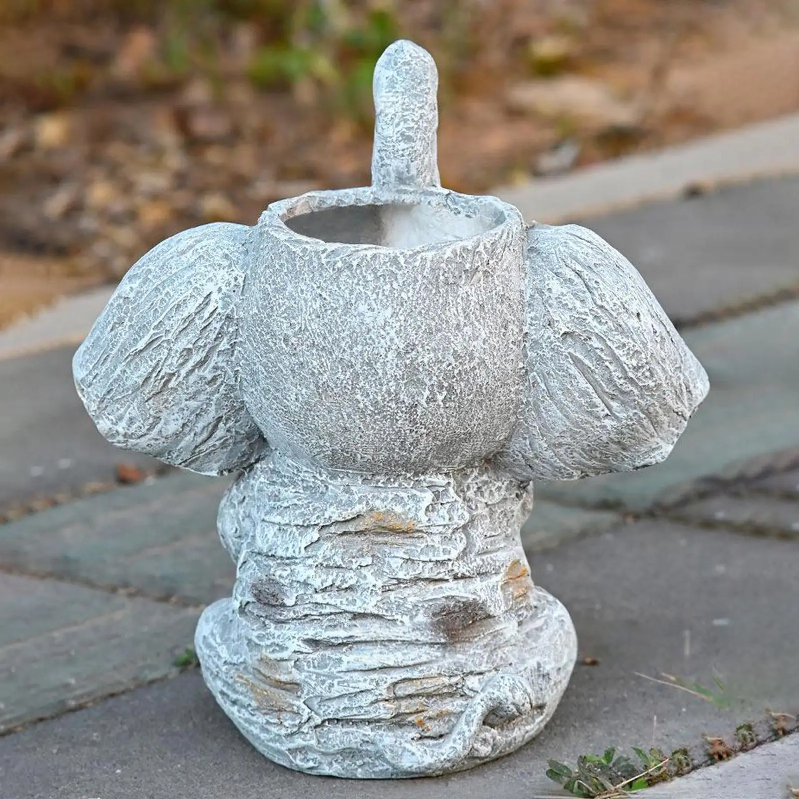 Animal Shaped Resin Flower Planter Cute Elephant Pot Decorative Plant Container Gift for Home and Garden Accessories