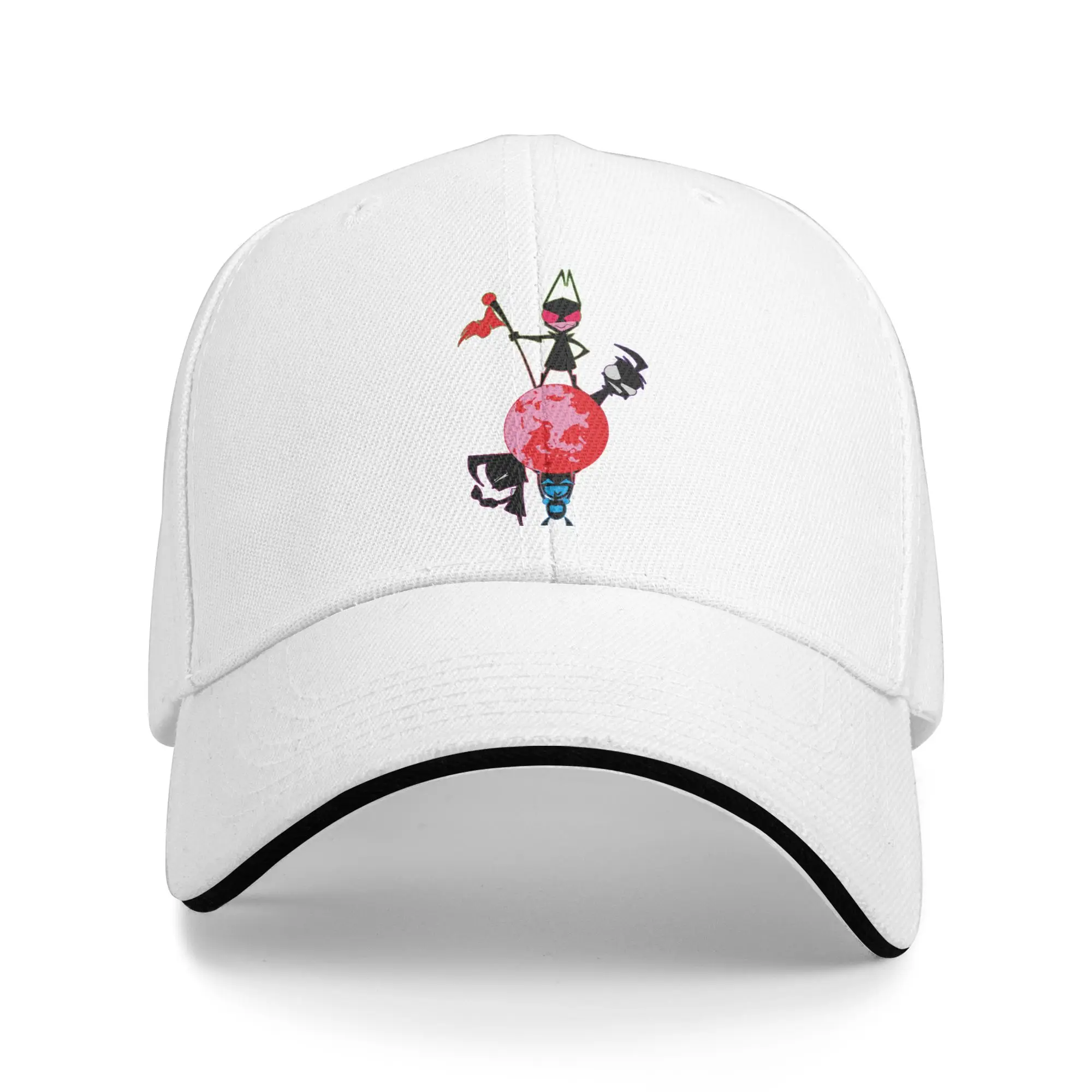 Invader Zim Baseball Caps Vintage Cartoon Characters Sandwich Hats Men Women Adjustable Dad Hat Workouts