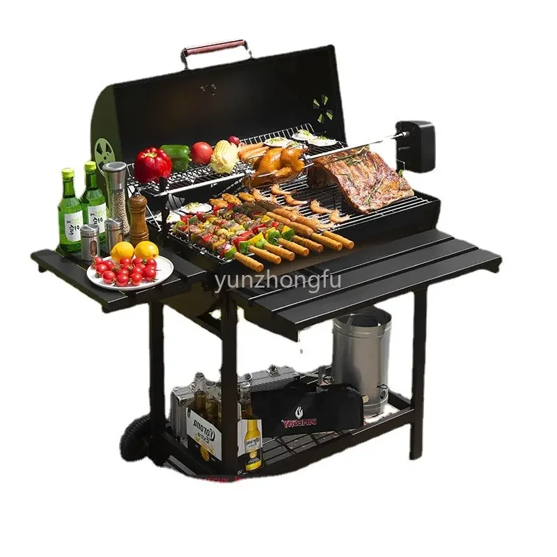 Household Barbecue Oven Villa Courtyard Barbecue Grill Charcoal Outdoor Outdoor Oven 5 People American Braised Barbecue Bbq