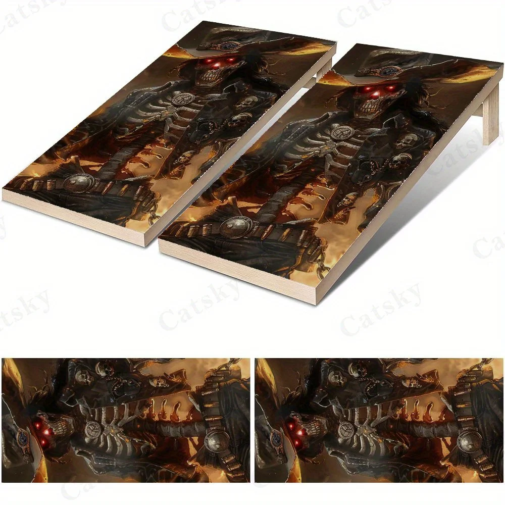 

Dark Western Skull Cowboy Art Sticker,High Value! 2D Flat Vinyl Sandboard Decals - Budget-Friendly and High Value, Bubble-Free a