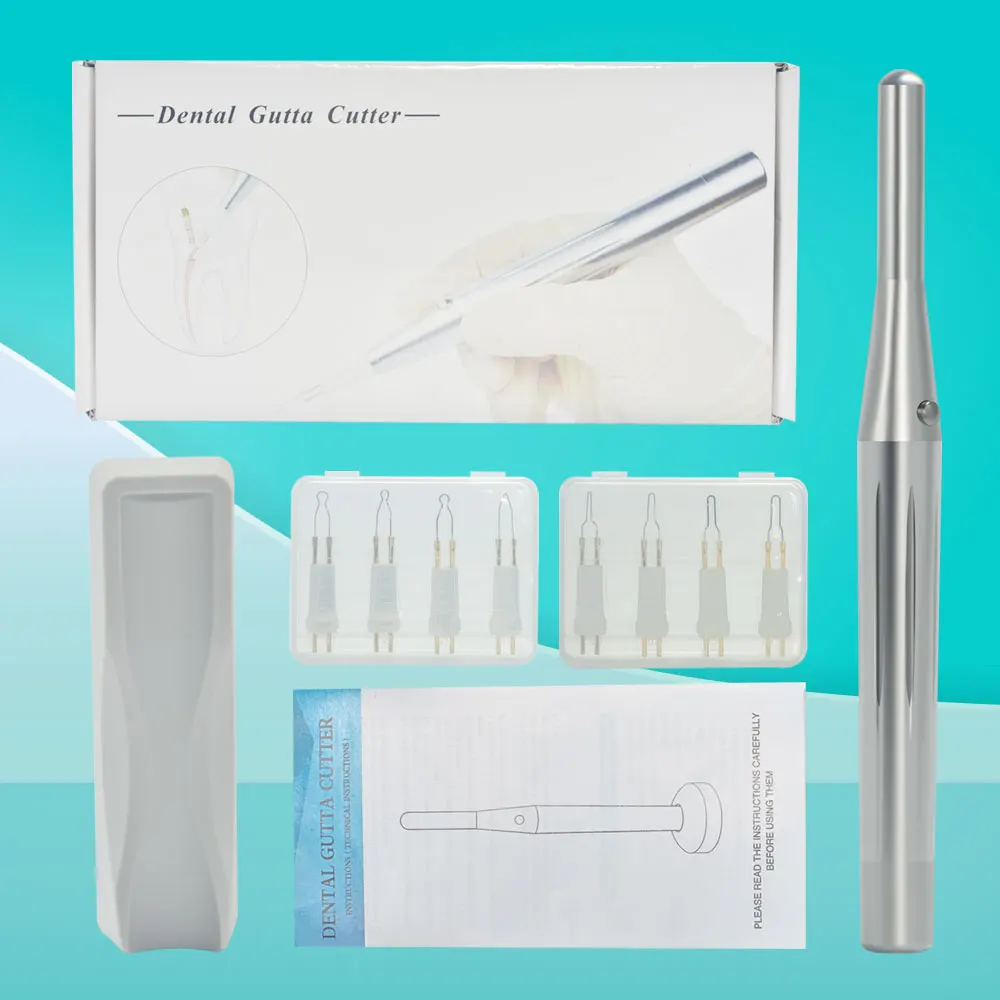 Mbm Dental Gutta Percha Cutter Met 8 Punten Metalen Gutta Cutter Met 2 Aa Batterijen Tandgom Cutter Endo Therapie Apparatuur