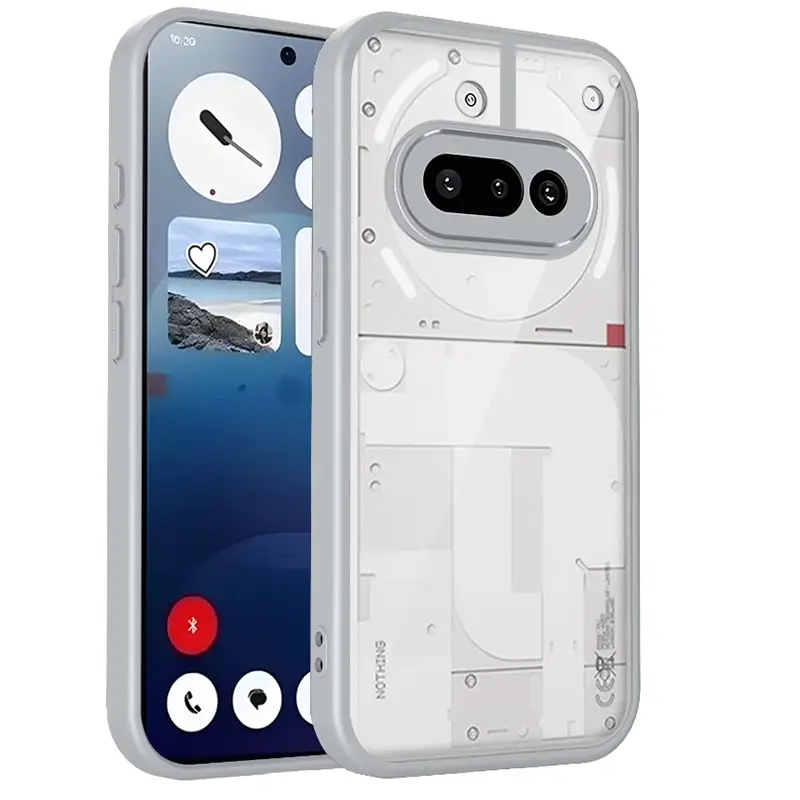 غطاء هاتف Nothing Phone 3A A059، وسادة هوائية، مقاوم للصدمات، إطار سيليكون، غطاء خلفي شفاف غير لامع، غطاء صلب لهاتف Nothing Phone 3A 5G - 3