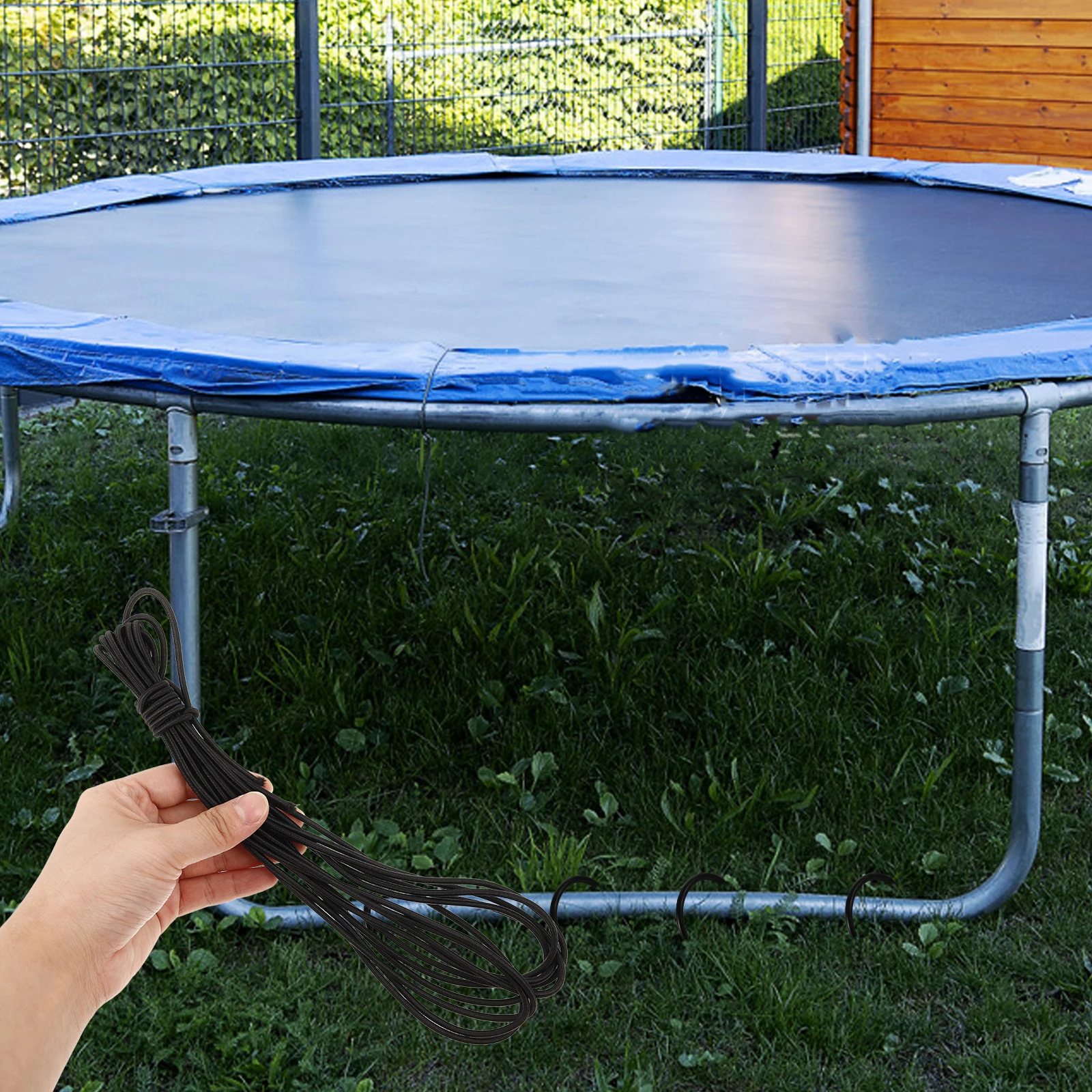 

5Pcs Trampoline Weaving Rope Lightweight Portable Extensive User Safety Protection Easy DIY Installation Trampoline Net Rope