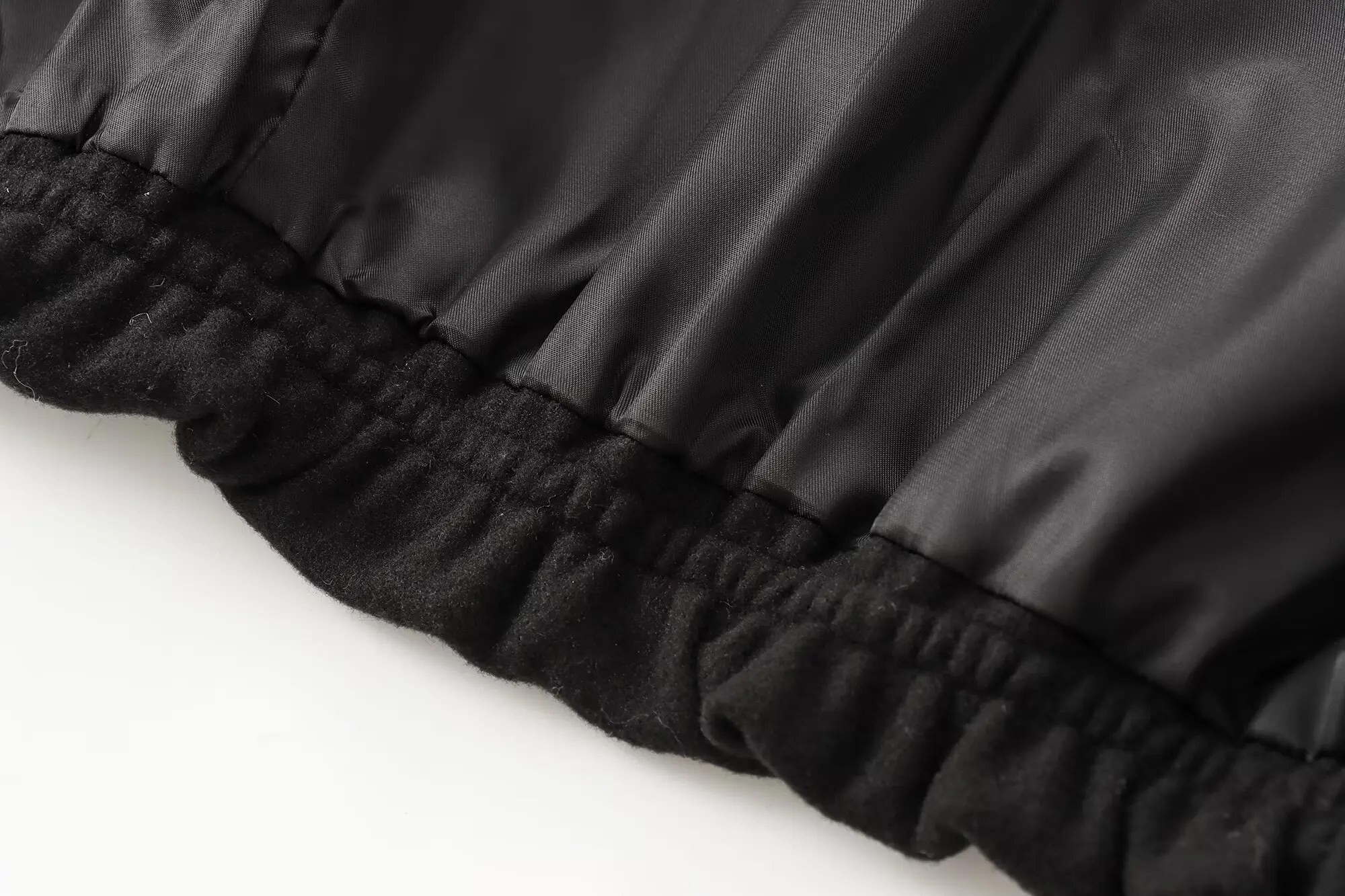 HH Damen Eleganter Langarm-Modemantel für den Herbst mit Reißverschlusstaschen, Freizeitjacke für Partys, schmal geschnitten, O-Ausschnitt – Detail 10