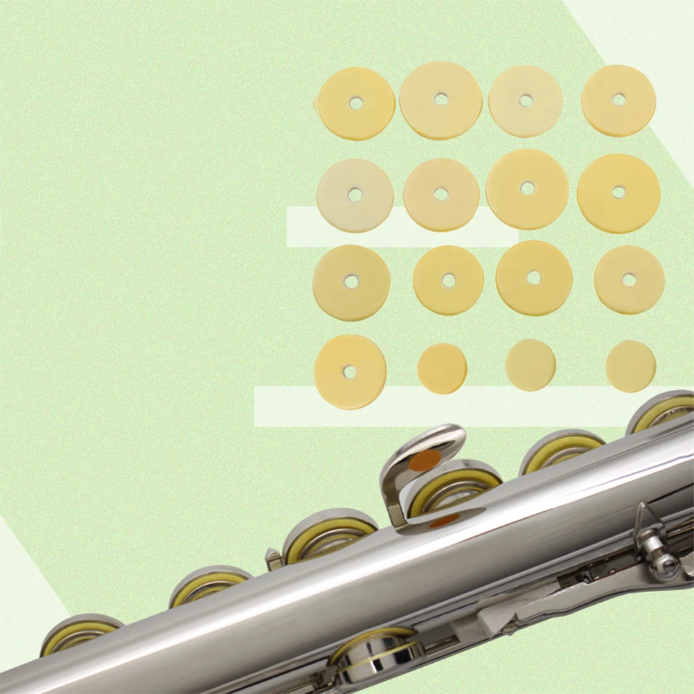 

Flute Pads Set 3x10 7mm 3x16 5mm 3x16 6mm 2x15 2mm Wood Material Open Hole Pad Replacement Non Functioning Flute