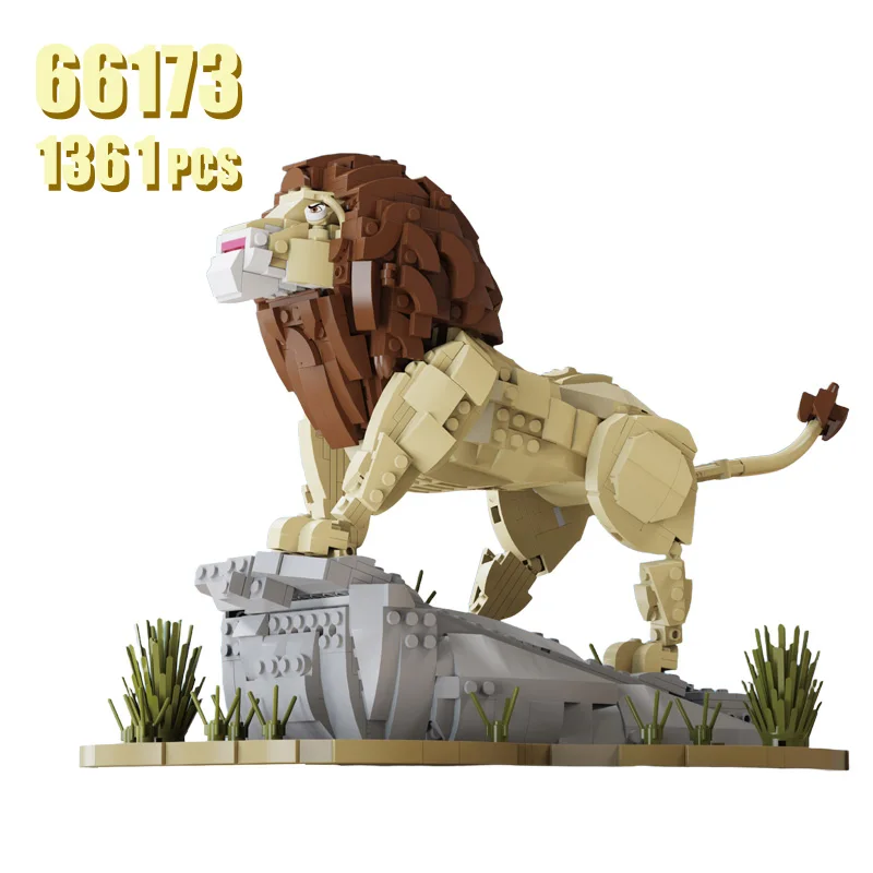 

1361PCS MOC The king of lionthe king of lion Building Blocks Wild Animal DIY Bricks Toys Movie for Kids Model Toys Gifts Aldult