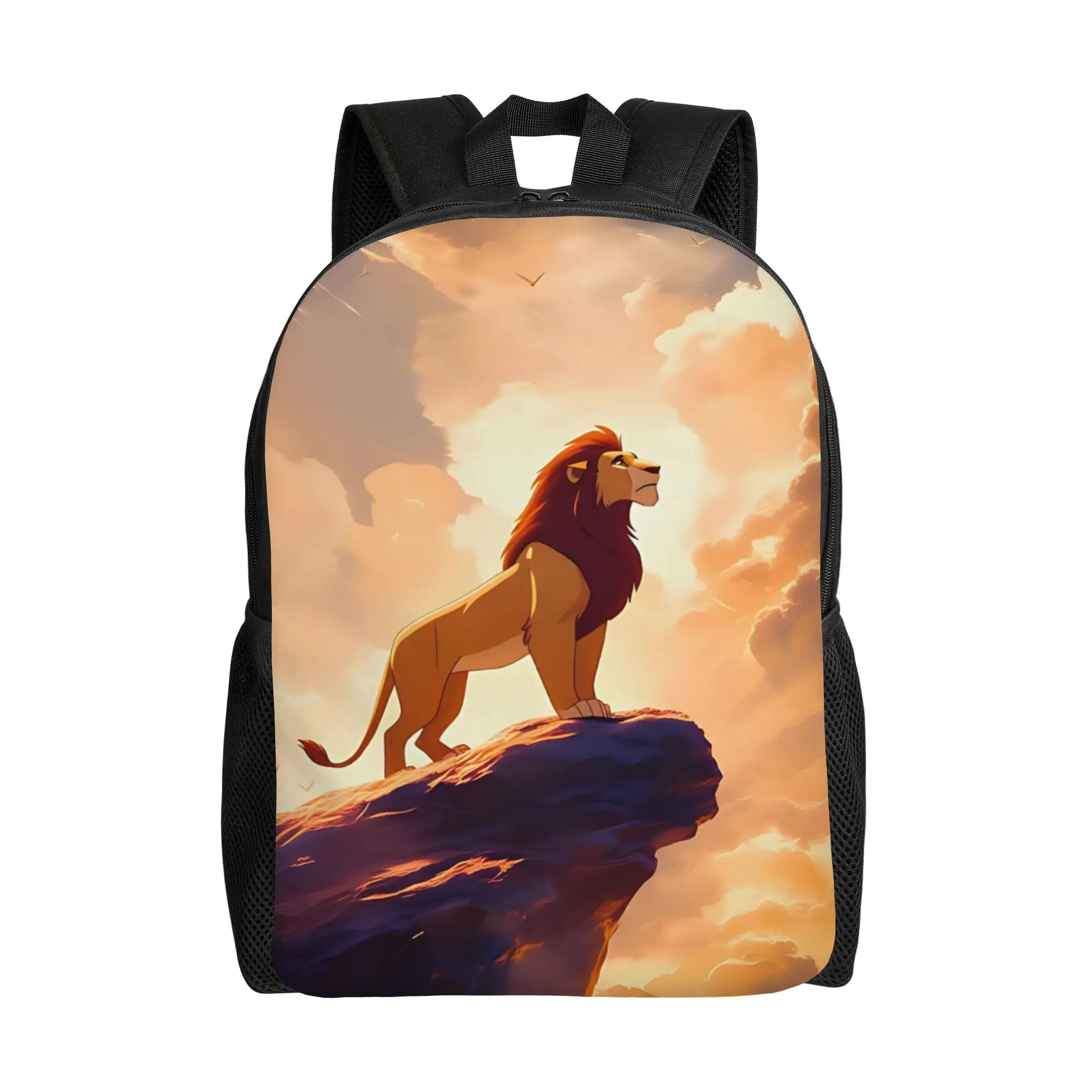 Mochila de gran capacidad con dibujos animados de Disney, mochila escolar de gran capacidad con diseño del Rey León, 1 unidad