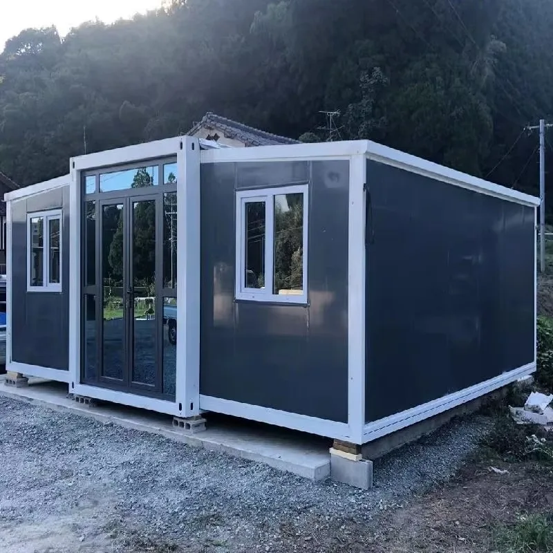 Light Steel Structure Folding Home Insulated Windproof Foldable House For Backyard Studio Guest Room Shop And Public Kiosk