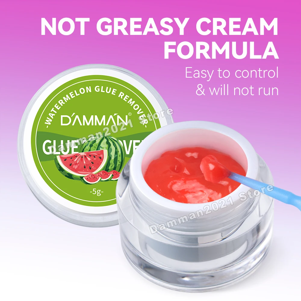 Damman 5/10Pcs 5g Eyelash Remover Cream Professional Eyelash Extension Glue Remover No Irritation Lash Glue Remover Makeup Tools