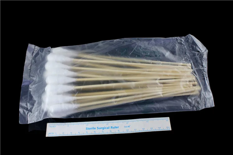 medical Sterile disinfection of disposable large-head long cotton swab for gynecology special degreasing large-head cotton swab