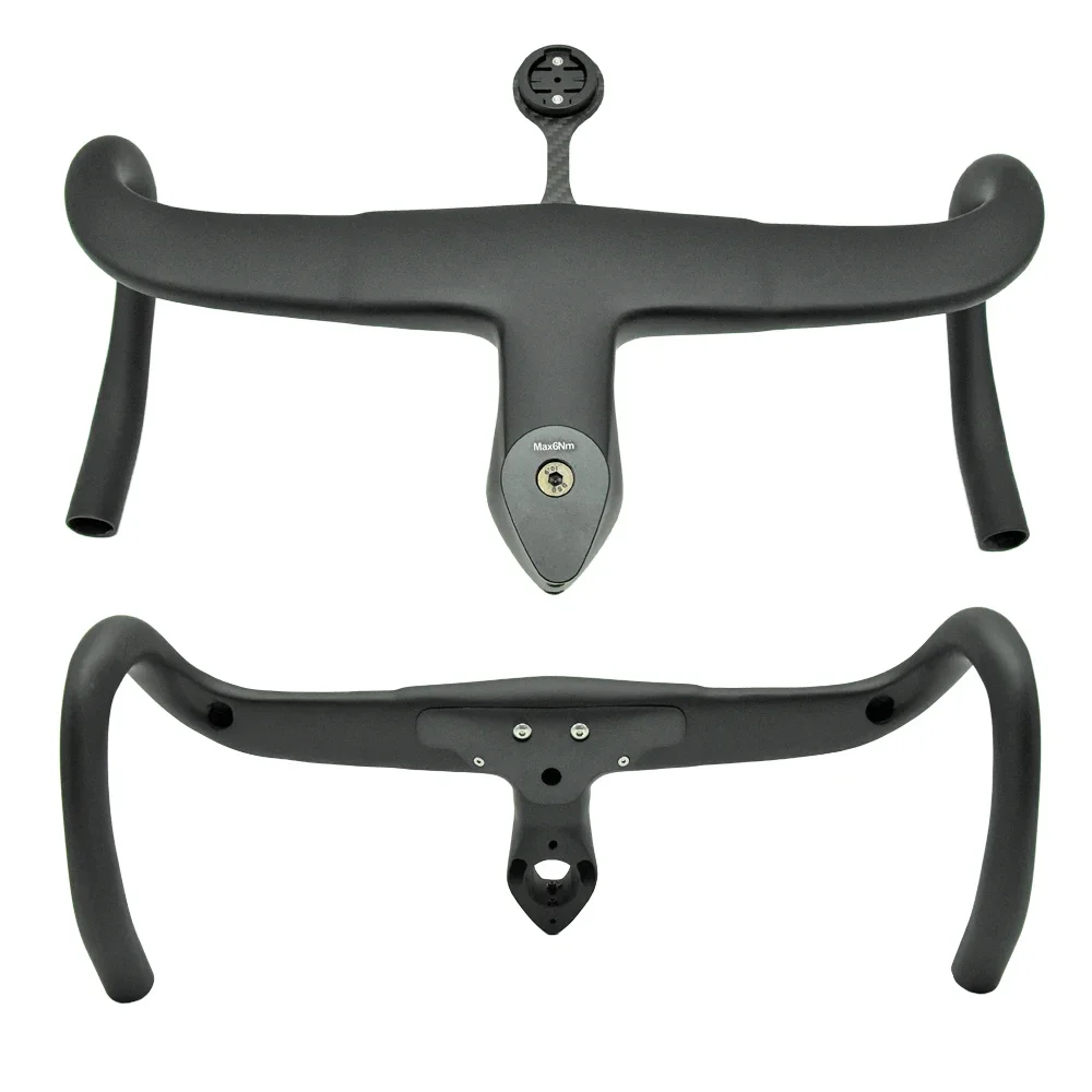 Lightweight Aesthetic Full Carbon Road Bike Handlebar Internal Wiring F10/F12 Bike Computer Mount Bicycle Accessories