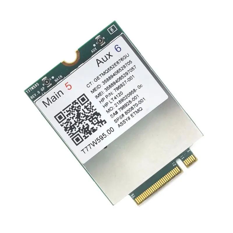 4G Module LT4120 : 800870-001 WWAN Adapter Card 4G Modem for HP-Laptops,for EliteBook 840 850 G3 Notebook PC ZBook Dropship