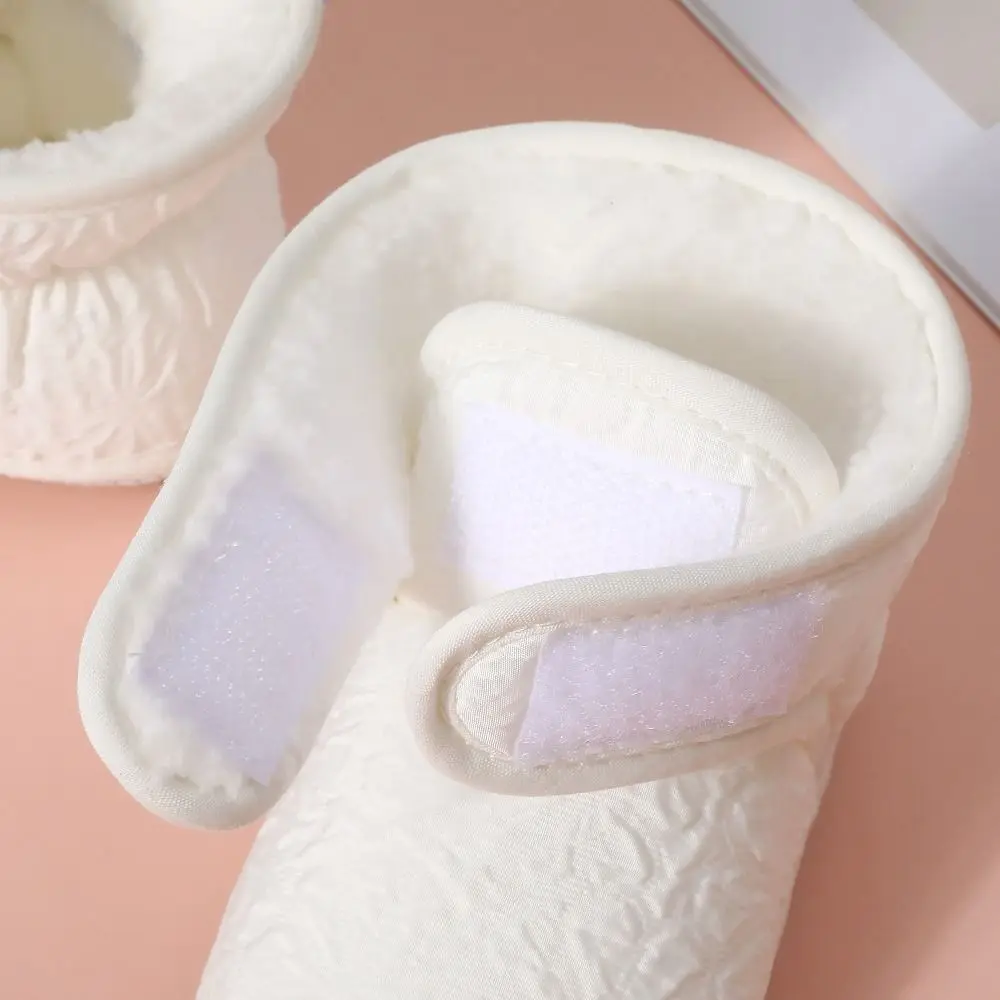 New Non-slip Walker Shoes Soft Solid Color Socks Shoes Warm Winter Ankle Boots Toddler
