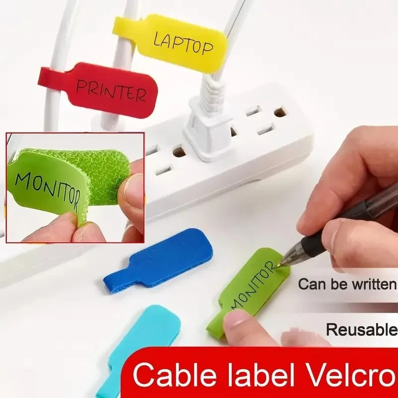 20pcs Colored Zip Ties Set for Cable Marking Organization and Identification Bright Design Writeable Cable Ties Random Color