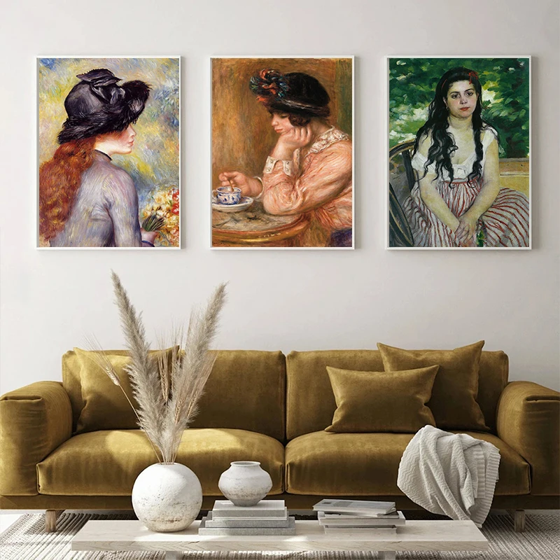 유명 화가의 작품 르누아르와 메리 카사트 여성 초상화  - Watercolor Poster Print 리뷰 및 가격