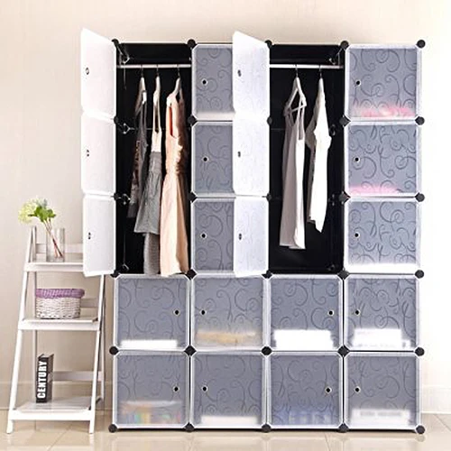 Wardrobe Shoe Cabinet Household Storage Cabinet Clothes Organize Box Removable Assembly Wardrobe Shoe Rack