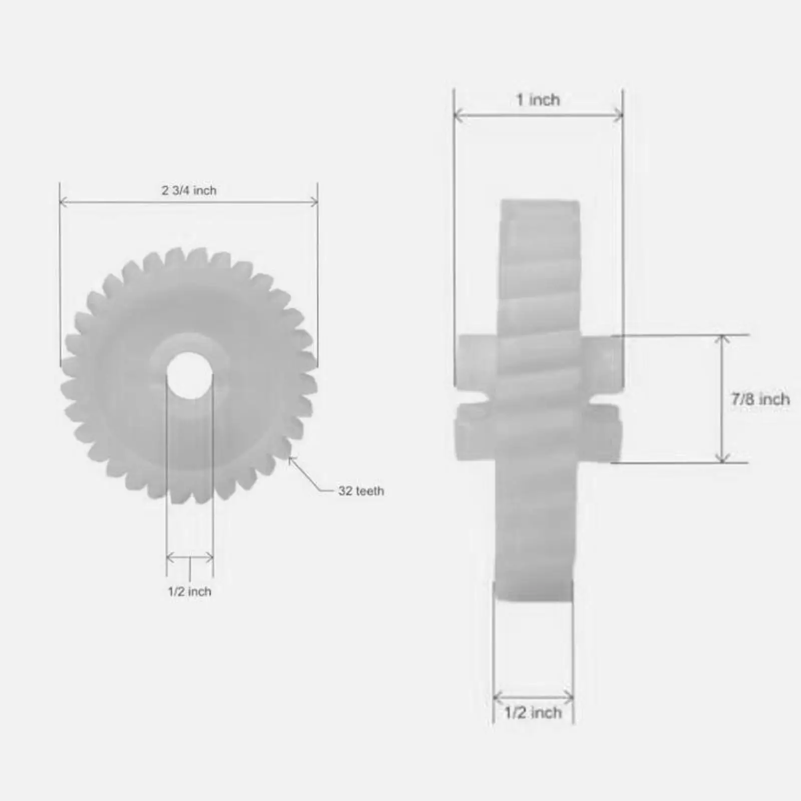 Engranaje de transmisión de puerta de garaje, piezas de repuesto de 32 dientes para 1040, 1045, 1046, 1056, 1060, 110WD, 210WD, 310WD, 1050, 1055, 41A2817, 41C4220A