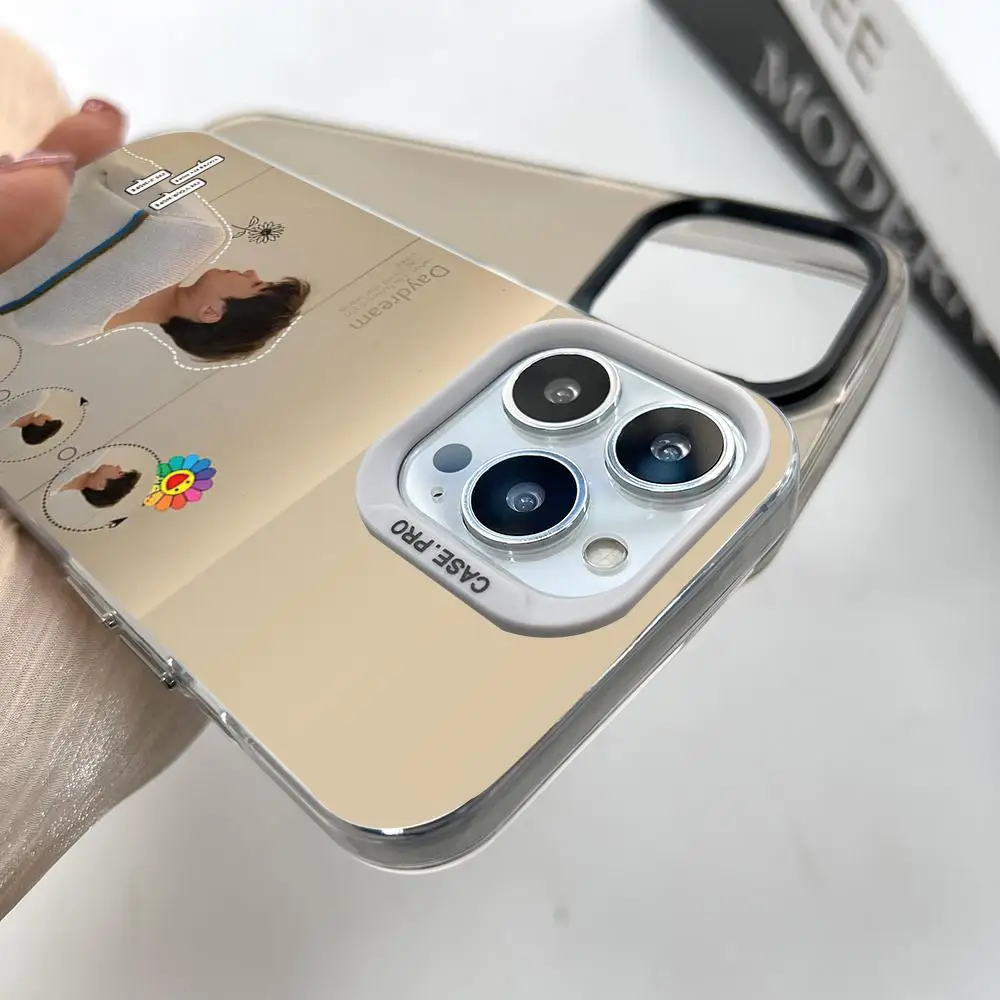 J-Hope Jung Ho-seok MINISO Phone Silver Popular In Korea Wholesale Case For IPhone 16 15 14 13 12 Pro XR Shockproof Color Cover