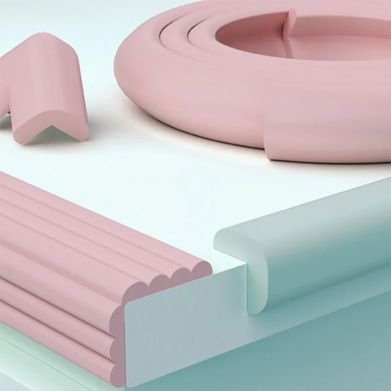 Protezione angolare di sicurezza in PVC, protezione angolare non tossica per bambini, tavolo, parete, nastro in spugna anticollisione per letto - Paraurti anti-bambini, protezione per mobili |   Striscia di sicurezza miscelabile |   Protezioni durevoli, articoli di sicurezza