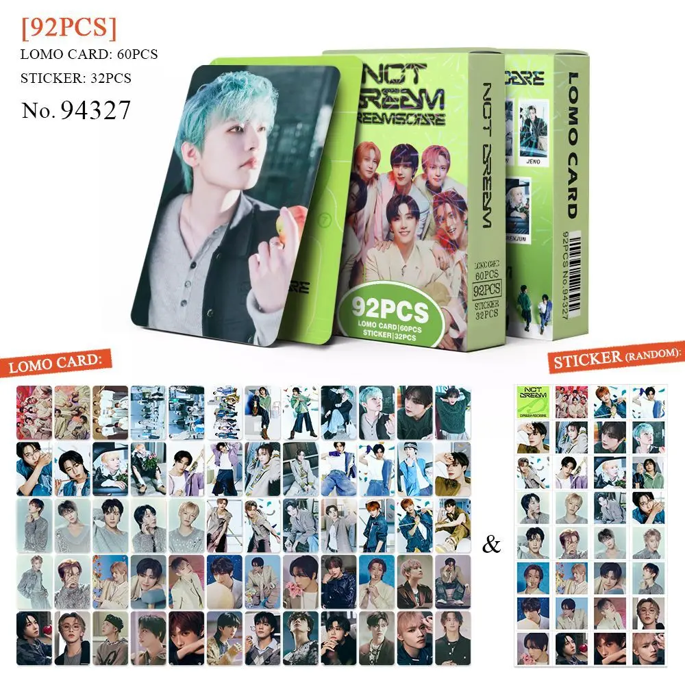 92Pcs/Set Boy Idol Group New Series Lomo Cards MARK RENJUN Jeno HAECHAN JAEMIN Chenle Jisung HD Printd Photocards Fans Gifts