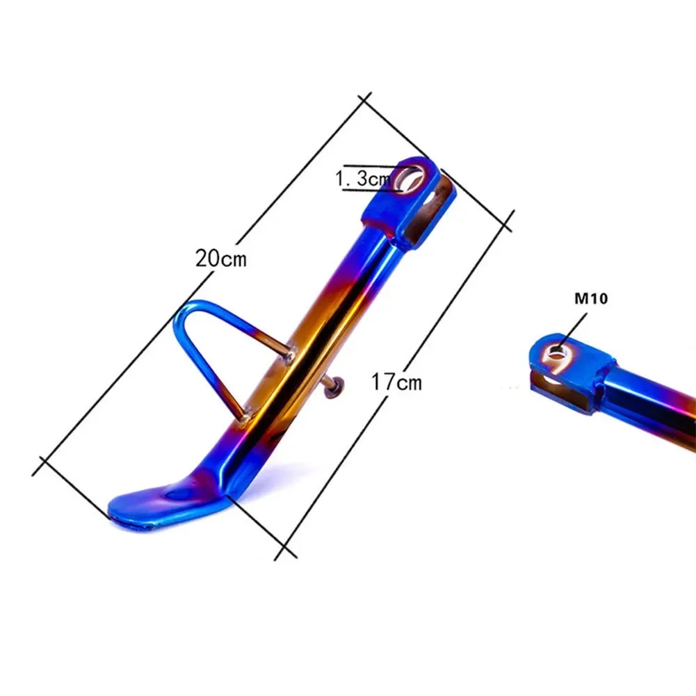 Universal Motorcycle Stand CNC Aluminum Electroplate Kickstand  Iron Side Footboard Leg Support Accessory For Scooter motorbike