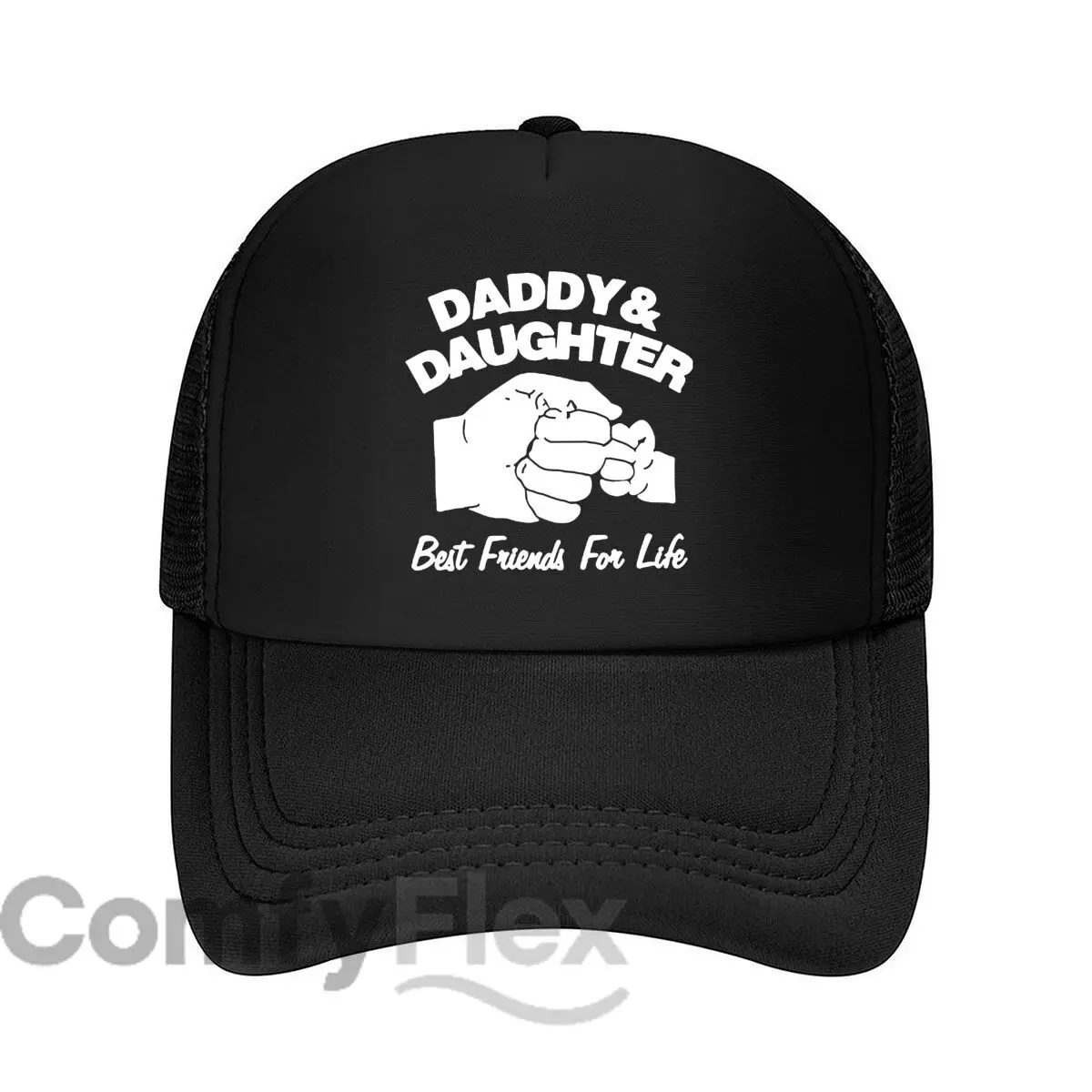 Daddy & Daughter Best Friends Design Mesh Baseball Cap Casual Hat Outdoor  For Womens Unisex Female