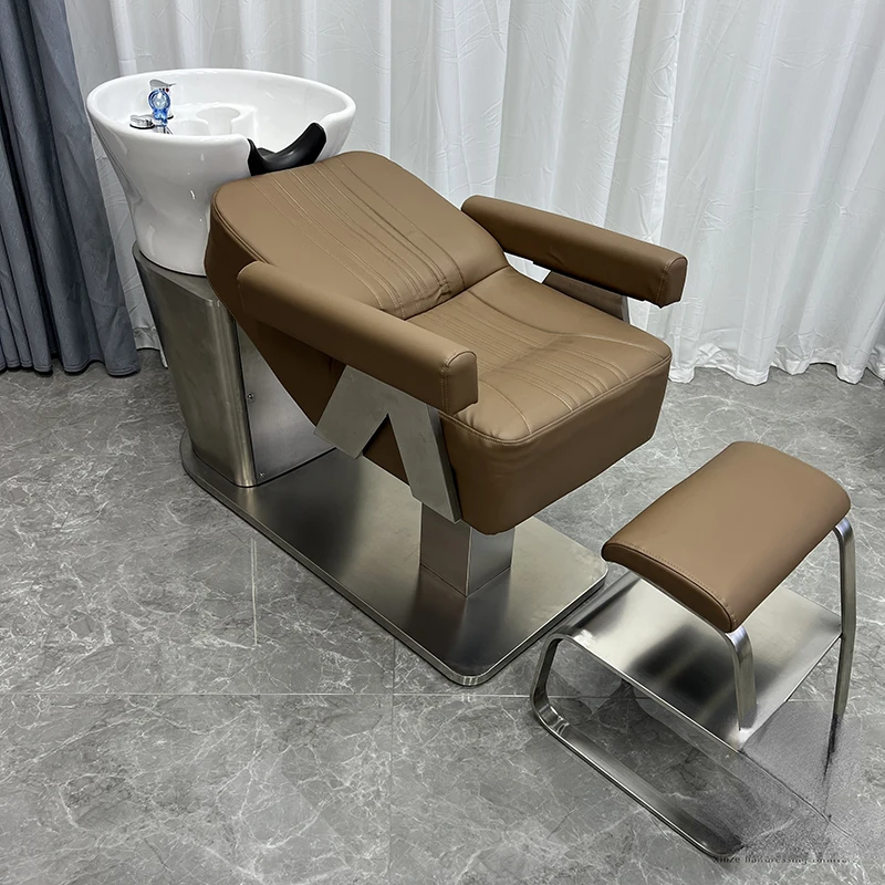 Chaise de lavage de cheveux pour salon de beauté, lit de shampoing d'allaitement, chaise cosmétique professionnelle, meubles de salon de coiffure, spa, CY50XT