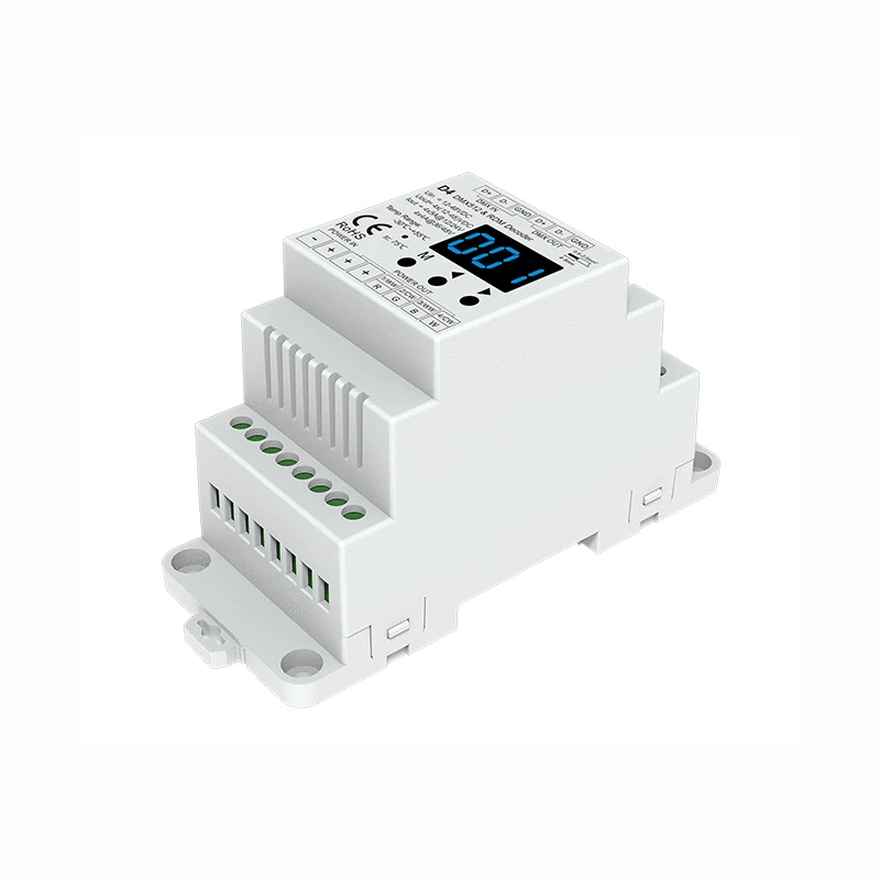 

Декодер DMX для светодиодных лент SKydance LED RGBW, вход DC12V/24V, 5A, 4 канала, выход 480W, контроллер PWM DMX512 для светодиодных лент RGB/RGBW