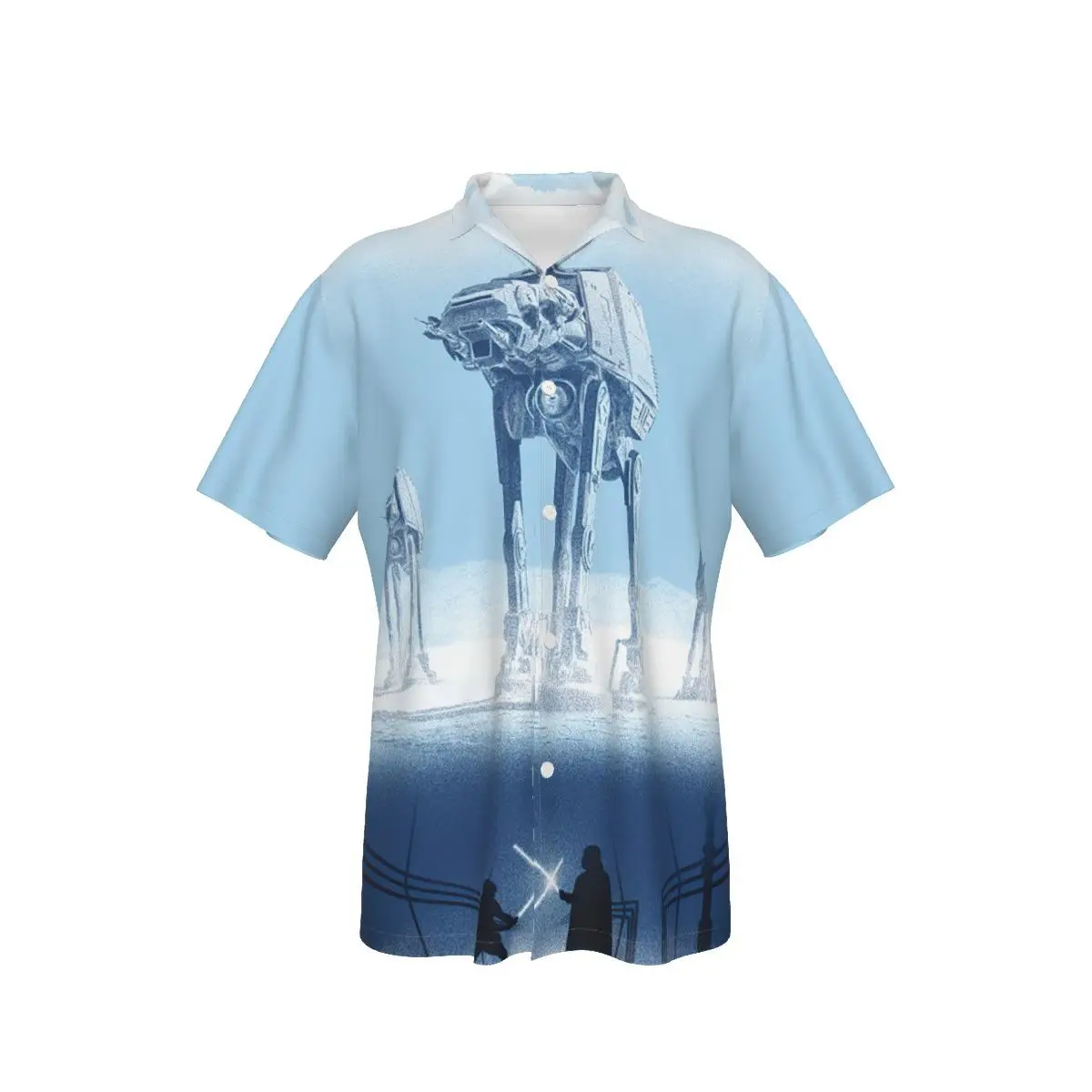 Men's Hawaiian Shirt Alien machines Beach Short Sleeve Summer Casual Button Up Patchwork Tops 3D Shirts