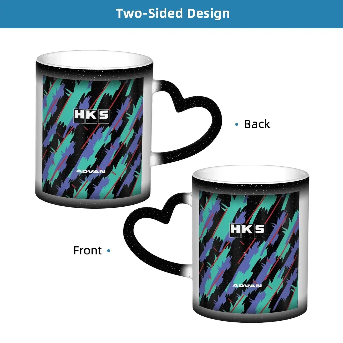 HKS Advan JDM Mug Funny Ceramic Coffee Cups Tea Mugs Milk Cup Drinkware Gift for Woman Man