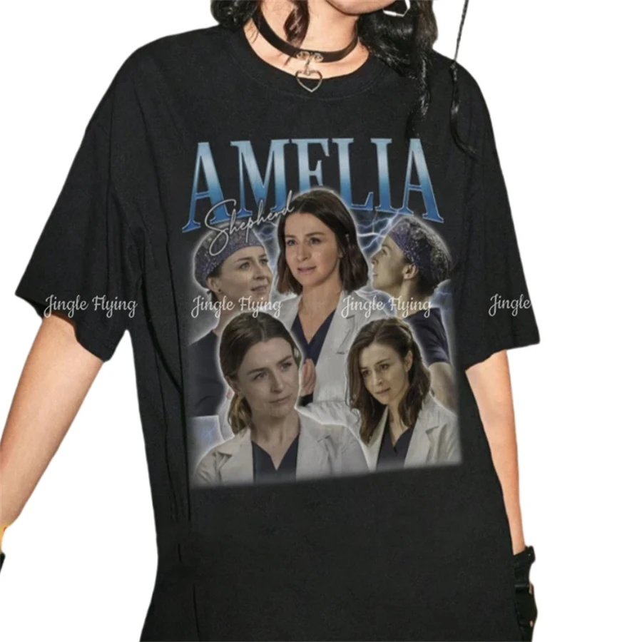 ​Amelia Shepherd Retro 90s Movie Graphic Tribute Celebrity Unisex Shirt