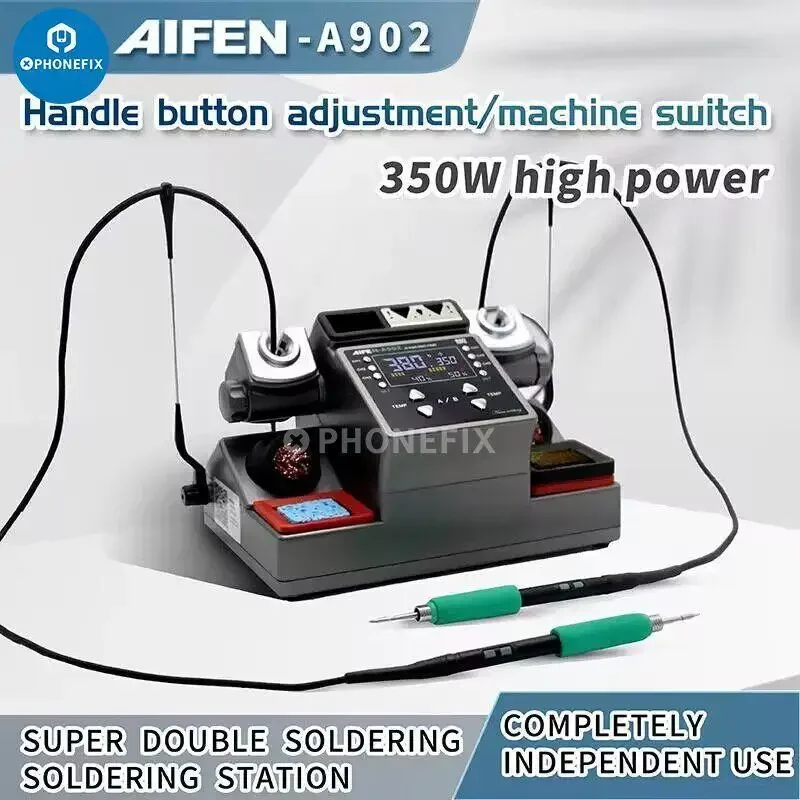 New Rework Station AIFEN A 902 Soldering C 115 C 210 C 245 Double Station Welding Station For ll-Phone PCB IC Repair Solder